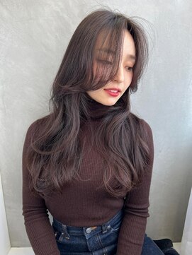 ソヨン 心斎橋店(SOYON) ナチュラル暗髪カラー×大人ロング