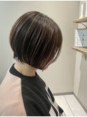 丸みショートボブ