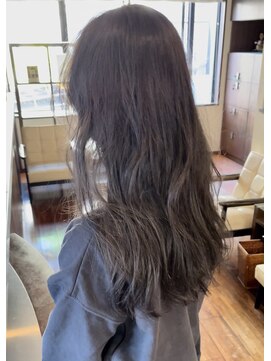 ダアッカ(da acca) ブリーチなしダブルカラー透け感グレージュ