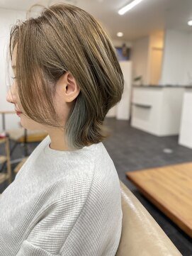 ランデブー(Rendez-vous) レイヤーカット／ミルク／インナーカラー【堺市／浅香山】