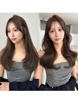 アフロートリノ(AFLOAT Leino) 大人可愛い韓国ヘア レイヤーカット顔まわり前髪似合わせ銀座