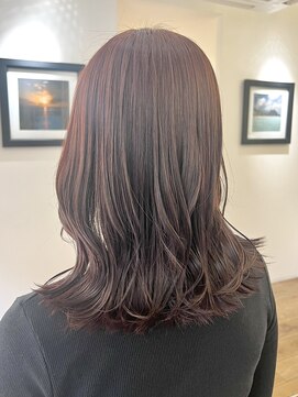 ビーチ(BEACH) ブリーチなしカシスブラウンミディアムヘア