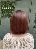 【marshu OSAKA Style】ハイライト×オレンジブラウン