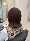 オイルカラーでツヤ感レッド*