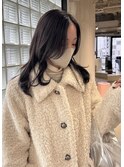 ショートヘアグレージュミルクティーベージュシースルーミニボブ