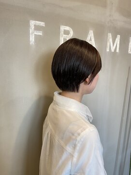 フレーム なんば店(FRAME) ▽マッシュショート×ブラウン