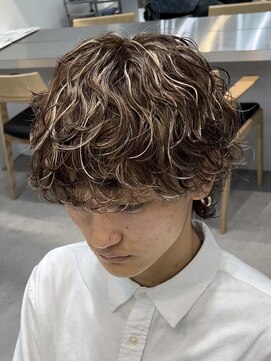 フィフス 原宿(fifth) 原宿シャドウパーマメンズカットラウンドマッシュ30代20代緩め