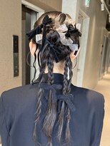 サロウィン 鹿児島天文館店(SALOWIN)&nbsp;リボンたっぷりツインアレンジ