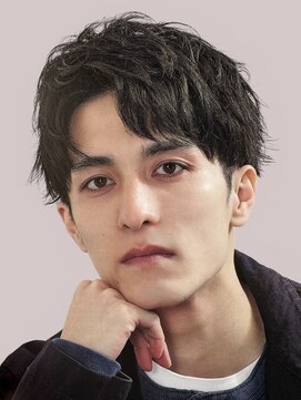 ハレ ヘアサロン(Hale hair salon) Haleブルーブラックニュアンスパーマスパイキーショートバーバー