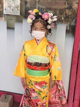 ヘアセット　着付け