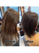 モンド ヘアクリエーション 新栄店(monde hair creation)&nbsp;【monde】before × after × 髪質改善