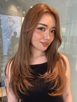 ラパンセヴェール(LA PENSEE VERT) ワンブリーチオレンジブラウンスタイル