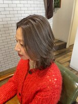 アラ モーダ(Alla moda)&nbsp;ハイライトオリーブグレージュ/くびれミディ