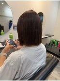 ピンクブラウンダブルカラーインナーカラーケアブリーチ