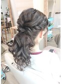 ゆるふわロングポニーテールアレンジ 【ヘアセット  立川 浴衣】
