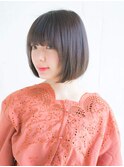 王道内巻きワンカールボブ