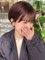 インカント バイ ハンズ incanto by hands 冬の耳掛けショートとピンクカラーでオシャレ度up!