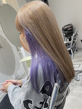 ストレータ バイ マリオ(Strata by mario) ＜宮本＞ミルキーベージュ×インナーパープル