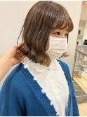 ブリーチ無しミルクティーカラー