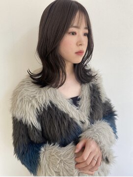 コト 福井大和田店(coto) 福井　ブリーチなし透明感カラー　グレージュ　くびれ巻き　韓国