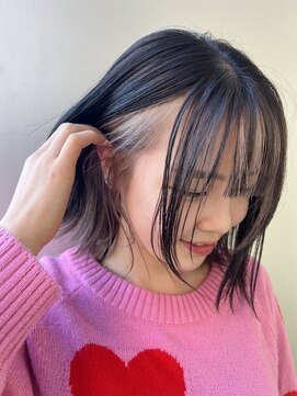 エアー 青山(AIR) インナーカラー/ダークグレージュ/ホワイトベージュ/10代.20代