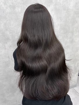 ノイズオオサカ 梅田店(NOISM OSAKA) 小顔外ハネミディアムアッシュ20代30代40代くびれミディ韓国ヘア