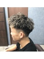 クレオ 福大通り店(CREO)&nbsp;ホワイトハイライト×短髪ツイスパ