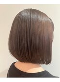 丸み◎前下がりボブ