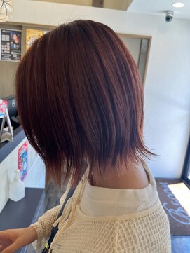 ヘアスペースブルーム エボリューション 庄内店(HAIR SPACE BLOOM evolution) 【庄内店/カット カラー】ダブルカラー/赤系カラー/10代 20代