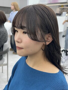 ビューブルー 亀戸錦糸町(VIEW BLUE) ◎美髪カールピンクブラウンロングセミディ似合わせ前髪