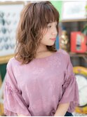 ★フレンチカジュアル小顔波巻きウェーブミディアム20代30代★1