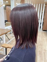 ループ(LOOP) 外ハネミディアム/ピンクブラウン