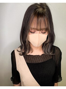 ライフ 星田店(Lyfe) デザインブリーチフェイスフレーミング_外ハネボブミディ_312