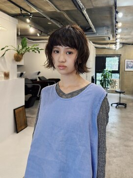 ヒュージ 表参道(huge) ショートボブ/レイヤーボブ/ニュアンスパーマ/顔周りカット