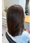 髪質改善セミロング