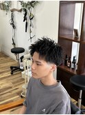 スパイキー×テーパーフェード