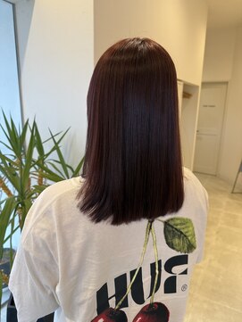 サラ ビューティー サイト 古賀店(SARA Beauty Sight) 暖色カラー/レッドブラウン/チェリーレッド/大人可愛い/艶髪