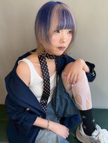 エクーエルム 心斎橋(ECOO yelm)&nbsp;【ミルクティー×デザインカラー】ハイトーン/ブリーチ