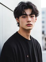 ステラ(STELLA) 前髪パーマ 韓国センターパート ウルフカット 20代 30代