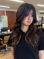 デビュー ヘアーメイク&nbsp;黒髪カタログ/クラゲヘアー/オリーブグレー/宜野湾