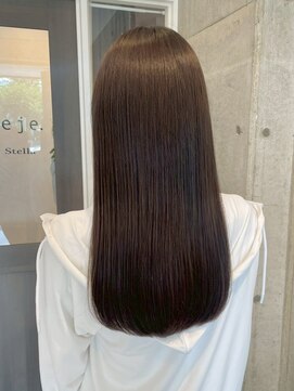 ロッカヘアエジェ(ROCCA hair eje.) 艶髪ストレート暗めカラー