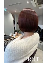 エルト 大通店(ERHT) アゴ下丸みボブ×暖色系カラー【札幌/大通/ERHT】