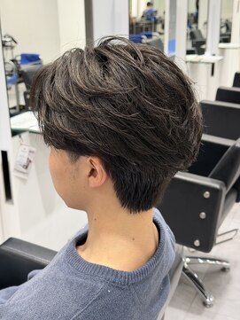 オーシャントーキョー 仙台(OCEAN TOKYO) フェザーショートニュアンスパーマセンターパートツーブロック