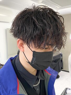 エルマーク 四条烏丸(L-MARK) ツイストスパイラル/スパイラルパーマ/メンズ/マッシュ/眉毛