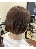 ボブ丸み大人ボブ30代40代