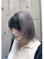 インク 渋谷(INK.)&nbsp;ミルクティーブロンドニュアンスウルフワンホンレイヤー渋谷