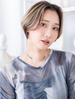 カバーヘア 上尾西口店(COVER HAIR)&nbsp;韓国風ダブルカラーアップバング小顔ひし形レイヤーボブ30代上尾