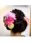 波ウエーブでつくる袴に似合うヘアアレンジ♪