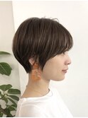大人かわいいショートボブ20代30代40代アッシュブラウン[調布]