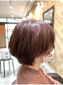 春の新色ピンク オリエンタルピンク 丸みショート